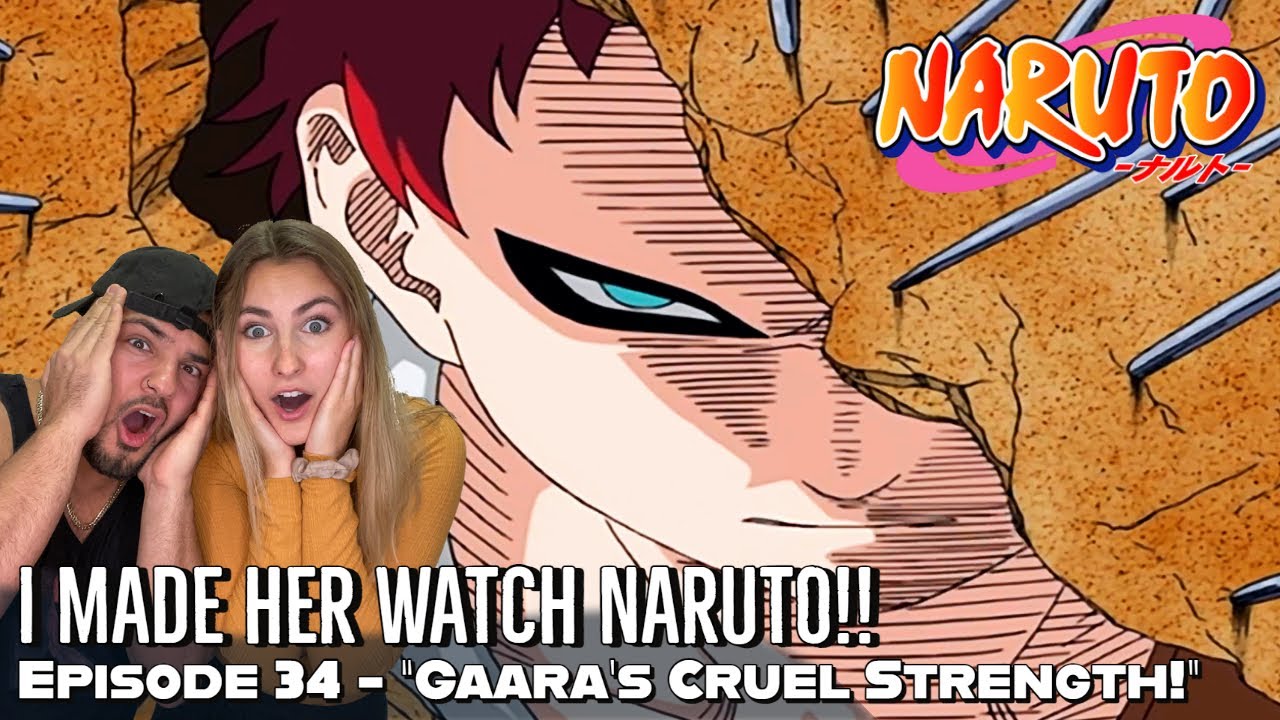 BLOODLUST!! GAARA IS PURE EVIL!! Girlfriend's Reaction Naruto Episode 34