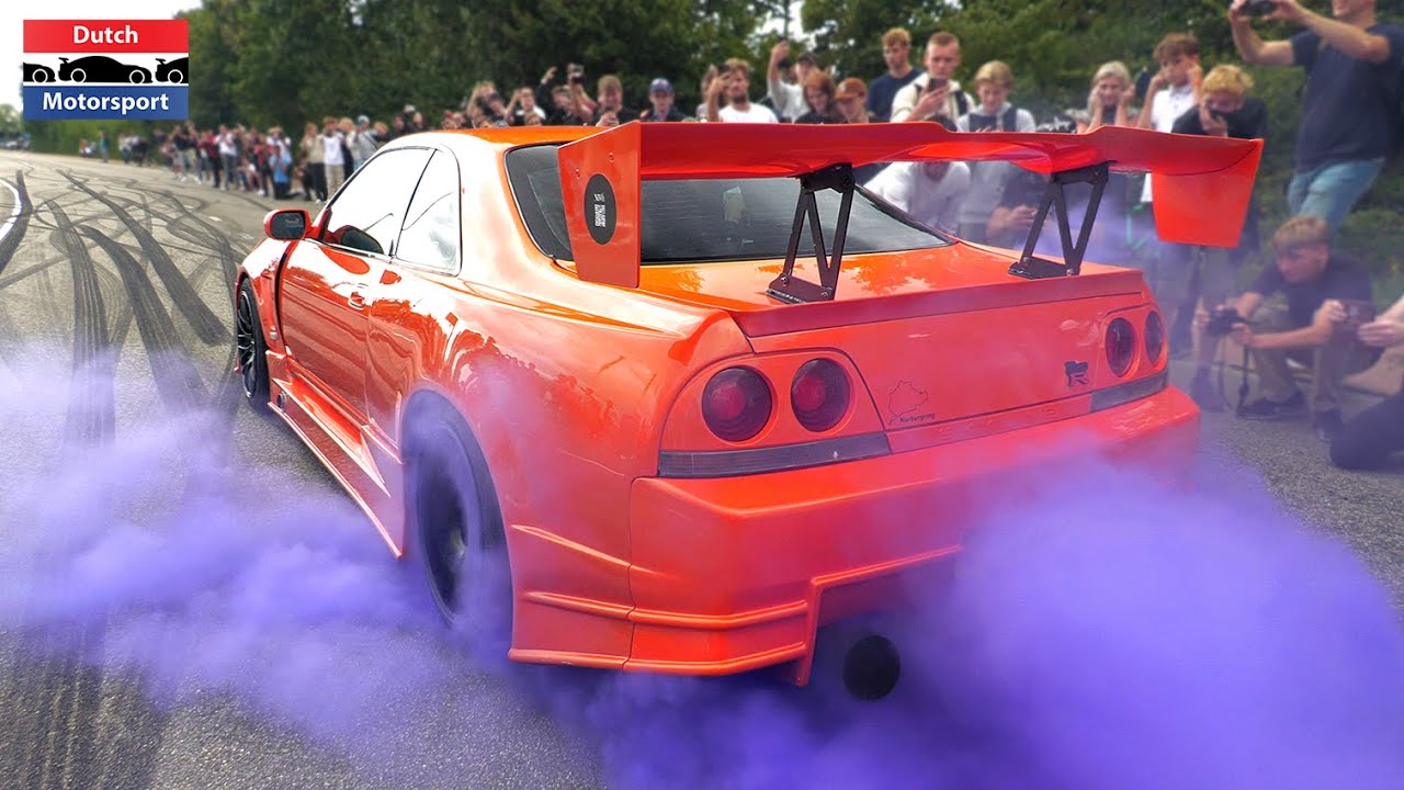 1000HP Nissan Skyline B334R - Drifting & Burnouts!