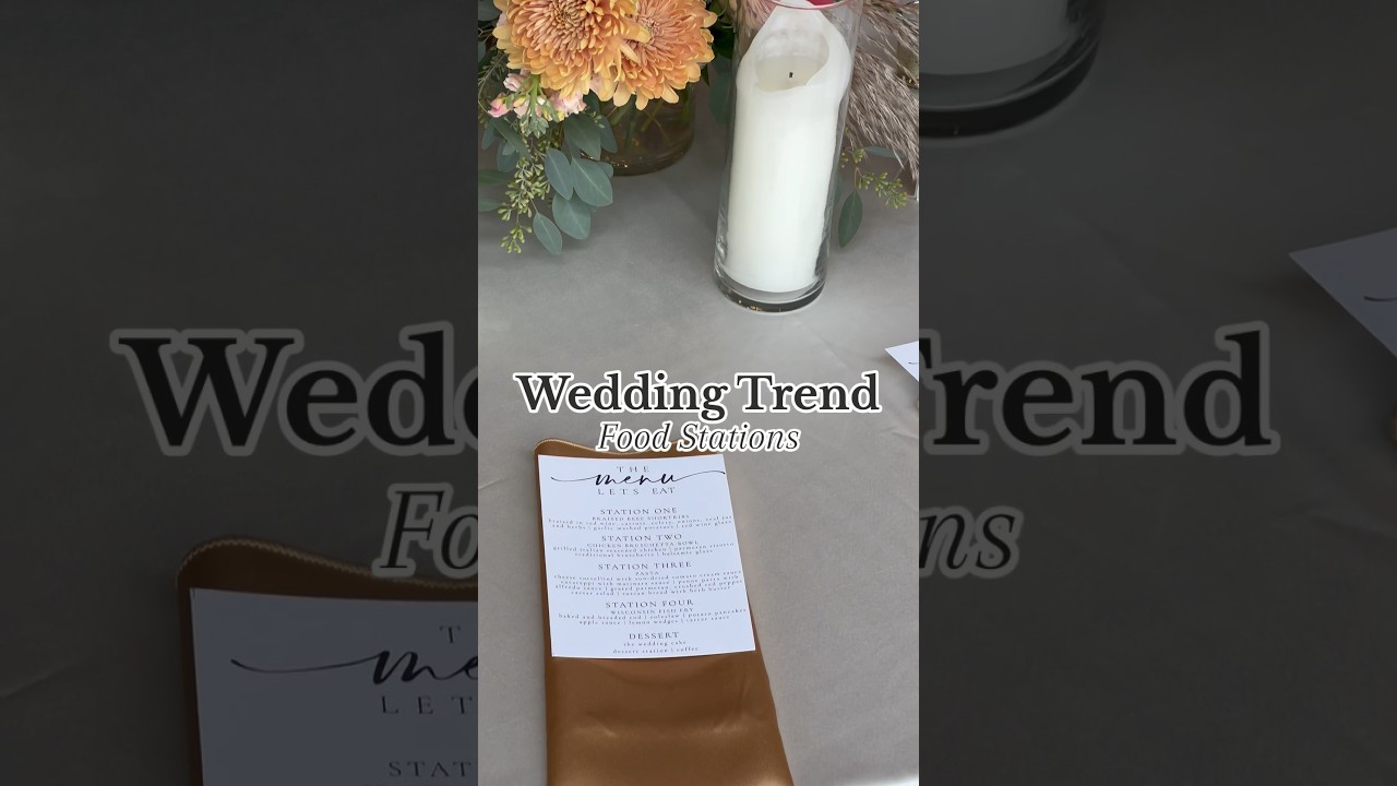 Explore the latest wedding trend - food stations! Save this for later! #weddingvenue #wedding