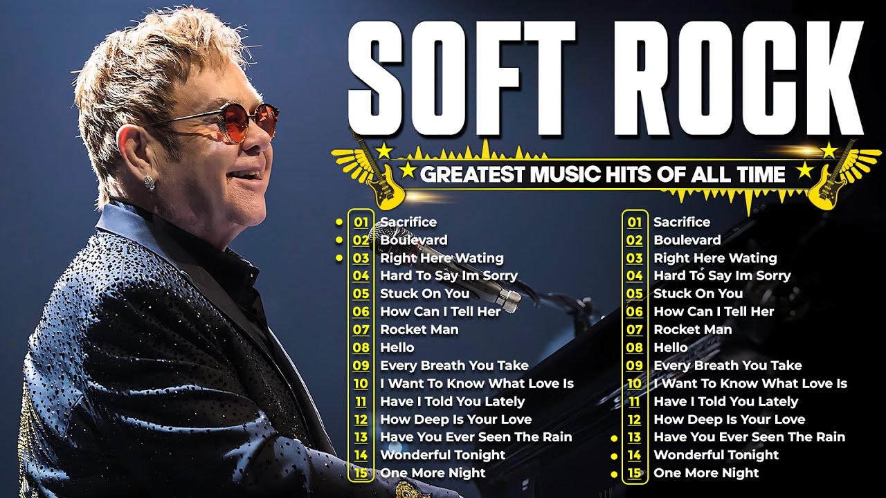 Elton John, Lionel Richie, Rod Stewart, Phil Collins, Bee Gees - Soft Rock Love Songs Ever
