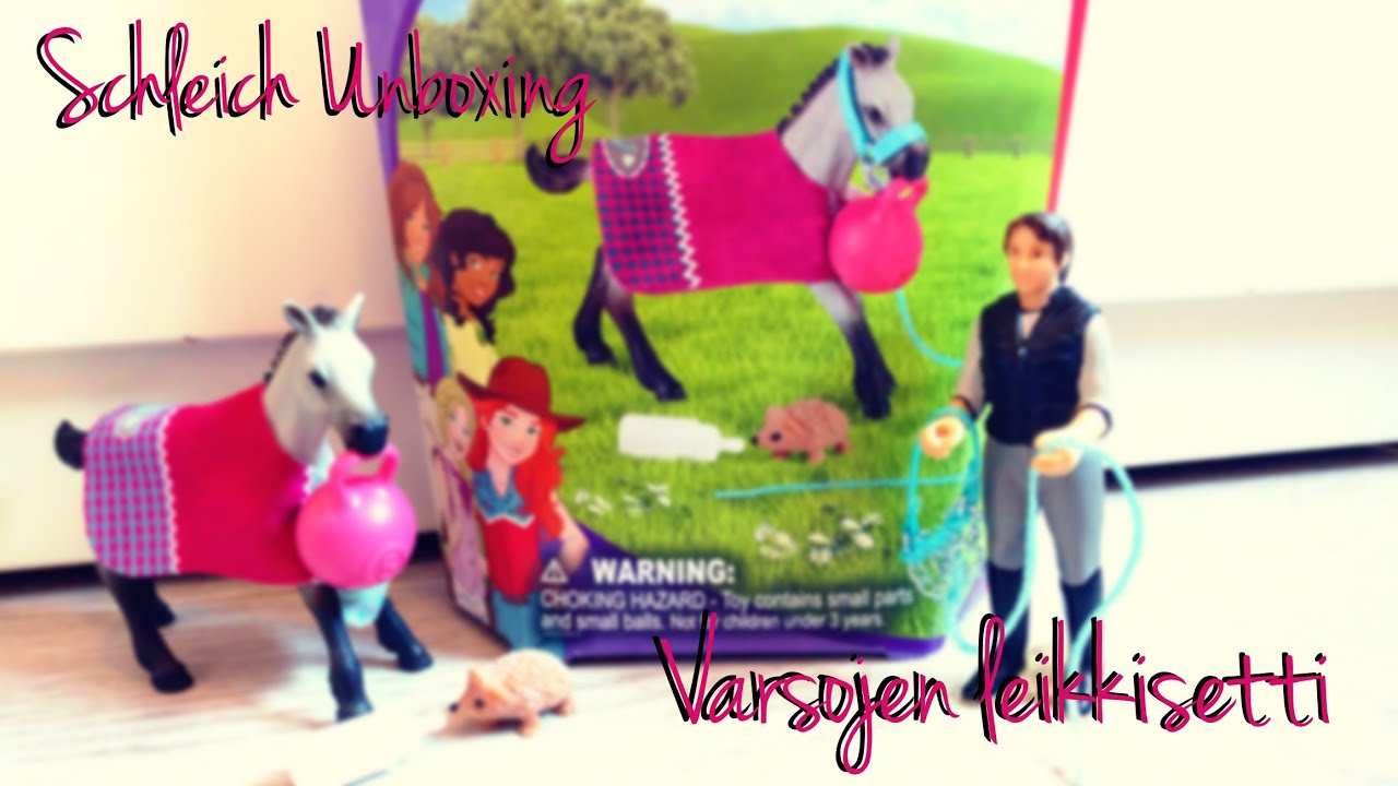 SCHLEICH UNBOXING - VARSOJEN LEIKKISETTI