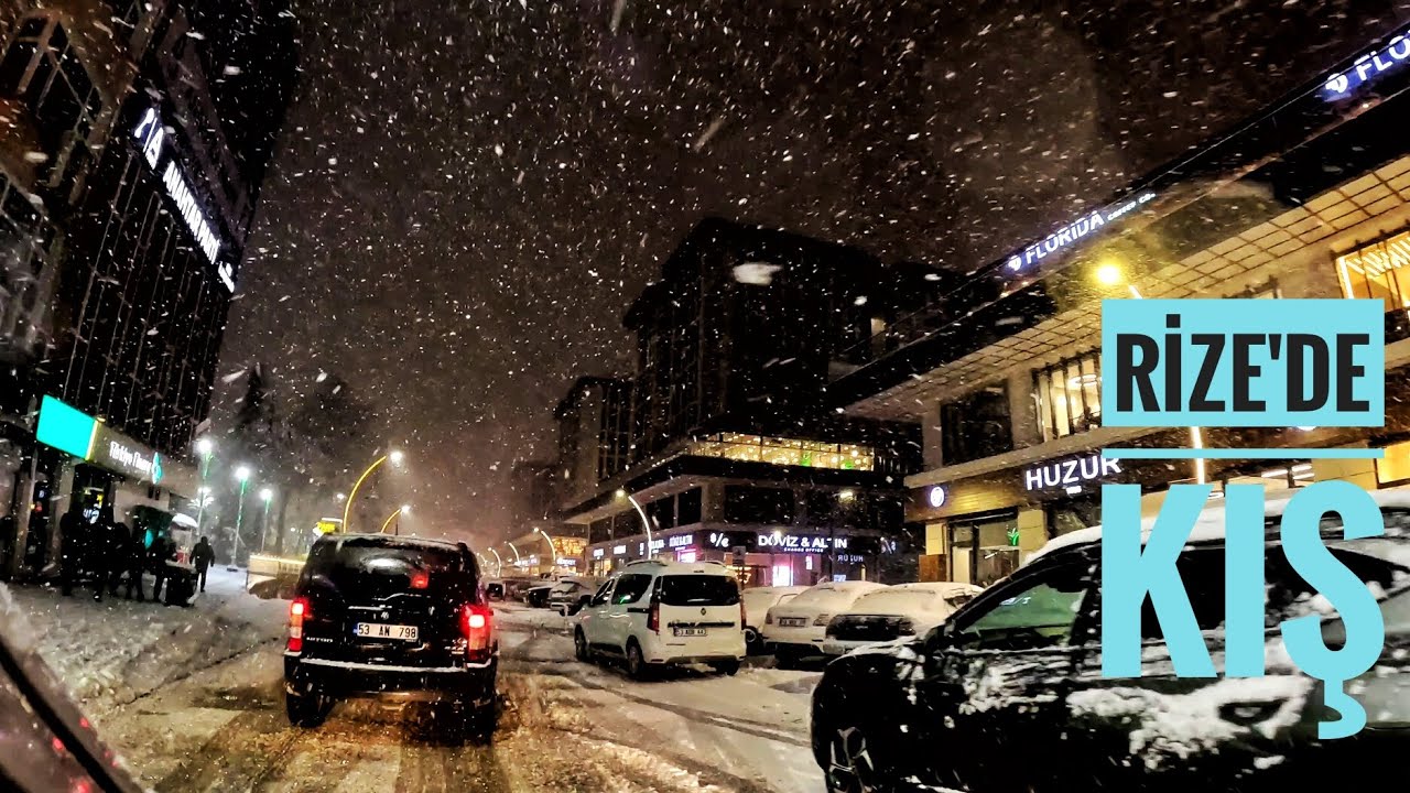 Rize Merkezde Kar Yağışı | Herkes Sokaklarda 22/02/2025