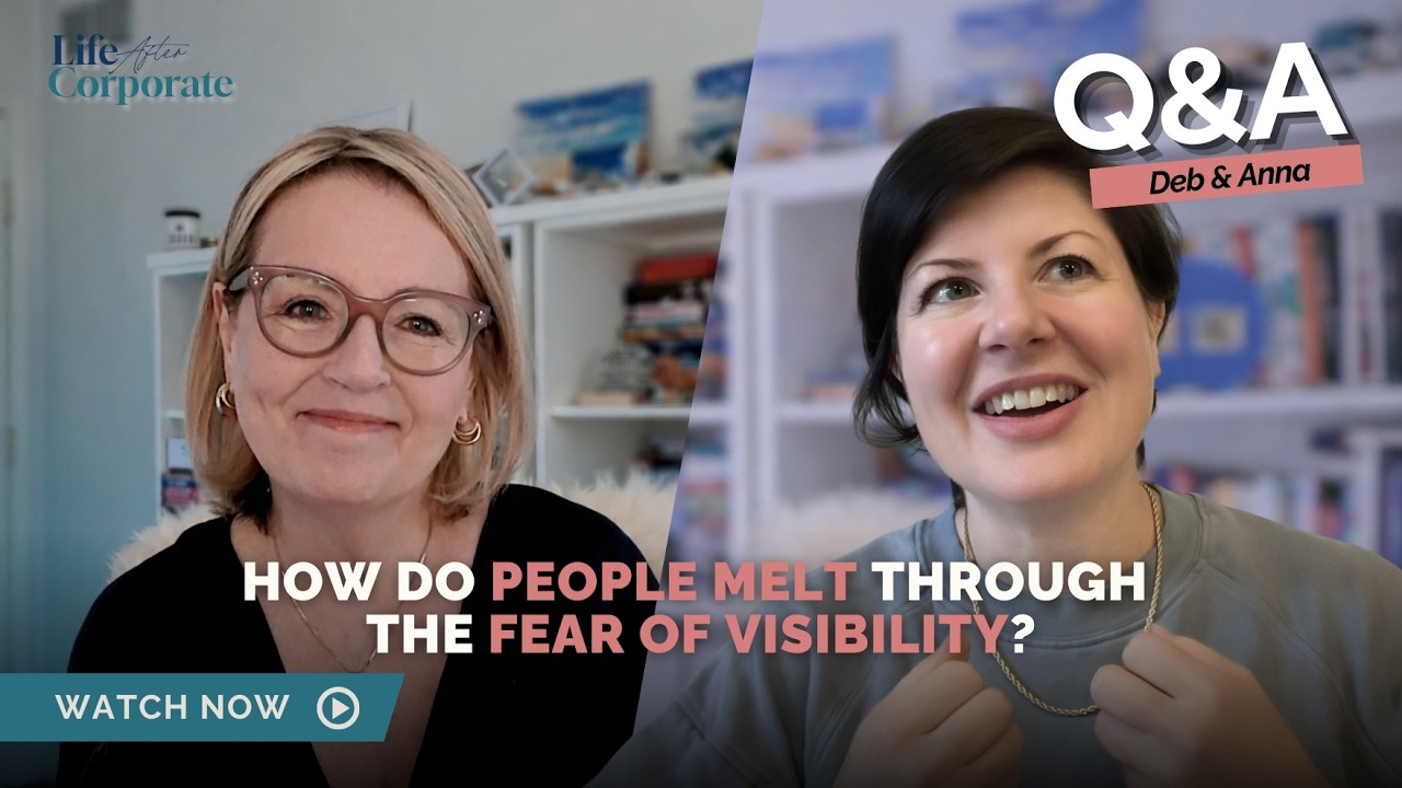 How do people melt through the fear of visibility?