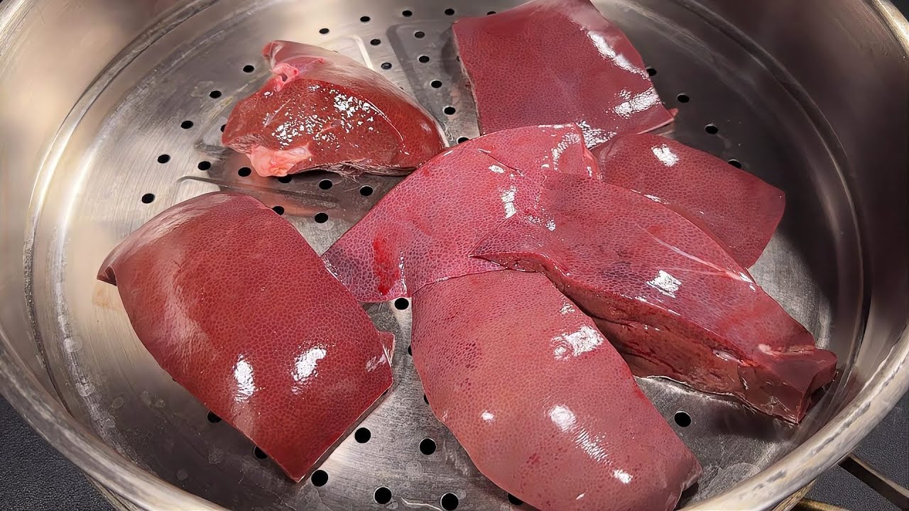 猪肝神级料理 猪肝拿来蒸！这吃法太神，整间屋子爆香 #美食 #家常菜 #营养汤 #春季食谱 #素菜