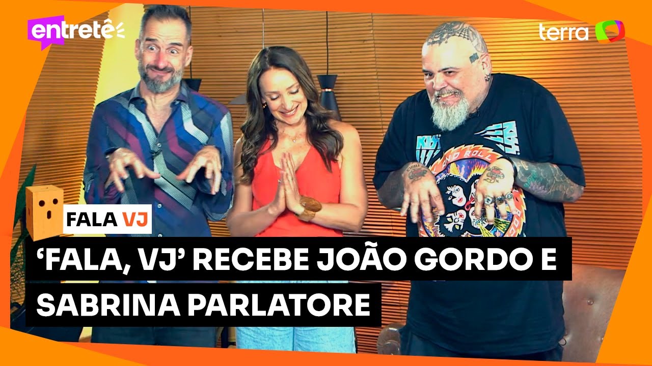 ‘Fala, VJ’ recebe João Gordo e Sabrina Parlatore; assista à entrevista