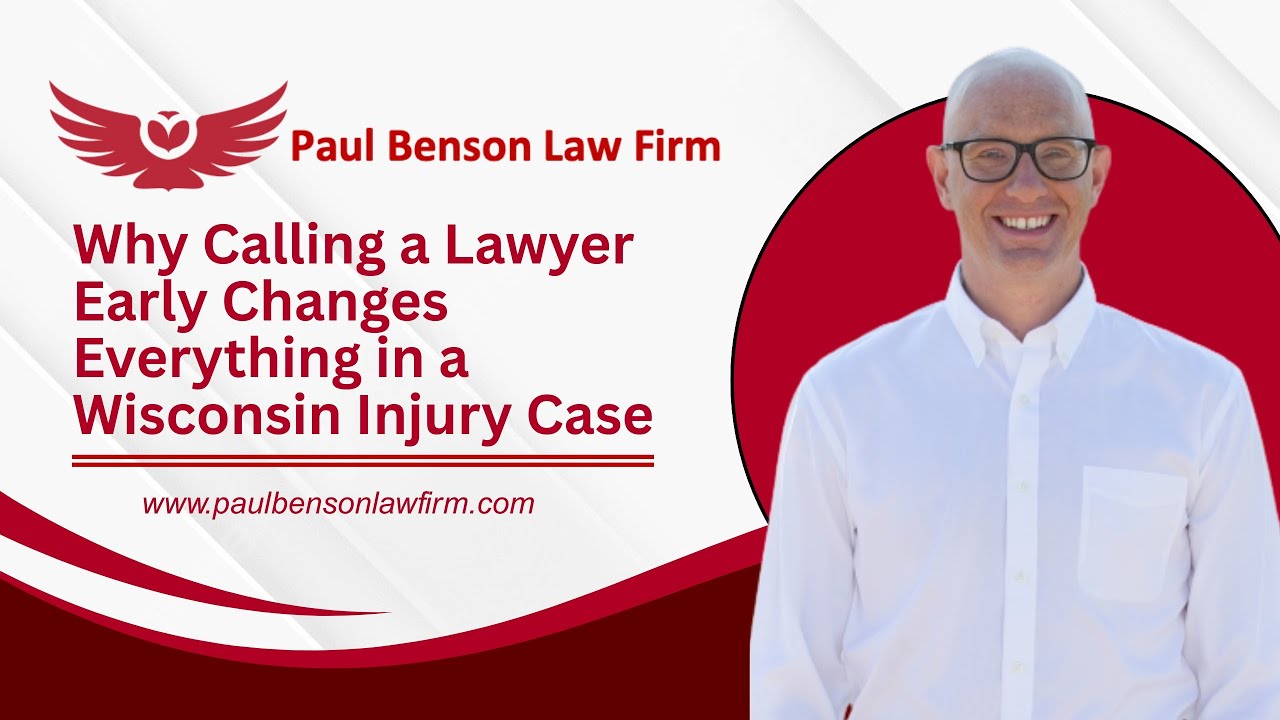 Why Calling a Lawyer Early Changes Everything in a Wisconsin Injury Case