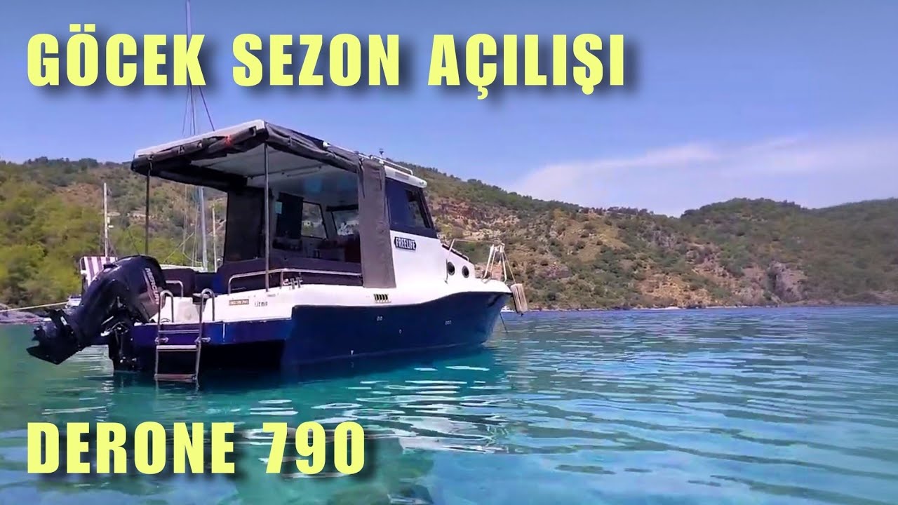 Sezon A&ccedil;ılışı . Tekne Suya İndirme . G&ouml;cek Sarsala Koyuna Gidiş . Derone 790