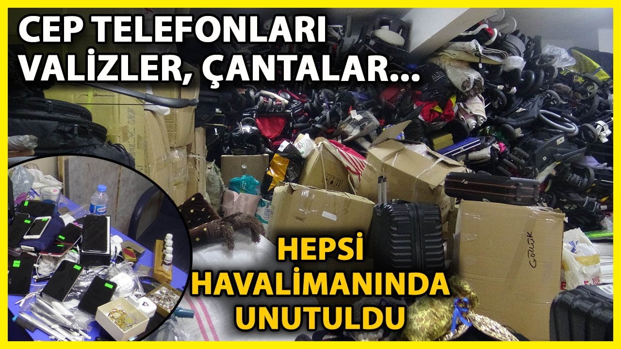 Havalimanında Unutulan 5 Kamyon Dolusu Eşya Satışa Çıkarılacak