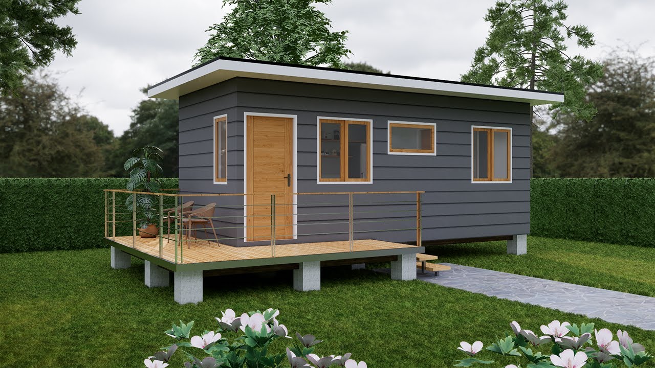 10'x23' (3x7 m) Tiny House Design | Small House Tour