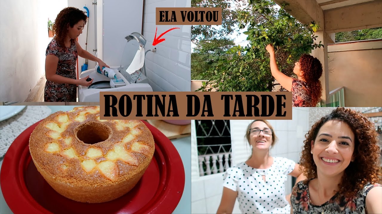 ORGANIZANDO A COZINHA, MÁQUINA DE LAVAR FICOU PRONTA, BOLO FLOCÃO, COLHI LIMÃO E CASA DE MÃE