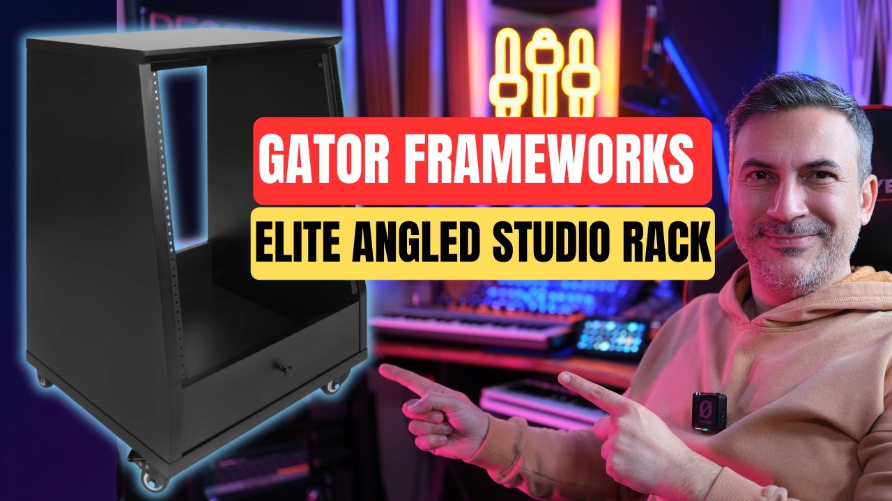 St&uuml;dyo Mobilyası ile Odamda Yer A&ccedil;tım - Gator Frameworks Elite Angled Studio Rack