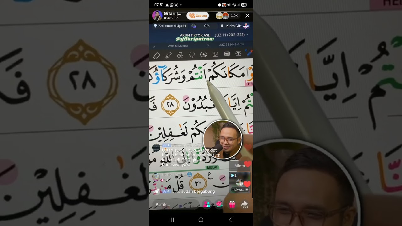 Tahsin QS Yunus ayat 28, hal 212 (9 Februari  2026)