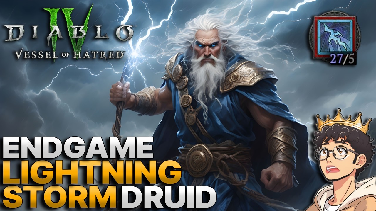 LIGHTNING GOD!⚡Endgame Lightning Storm Druid Build Guide - Diablo 4 Season 6