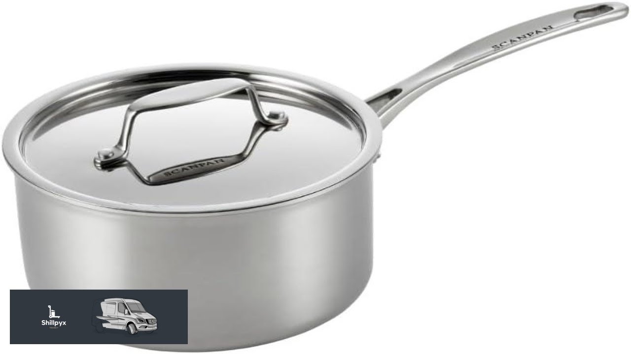 Scanpan Fusion 5 Stainless Steel 2.75QT Saucepan with Stainless Lid Aluminum