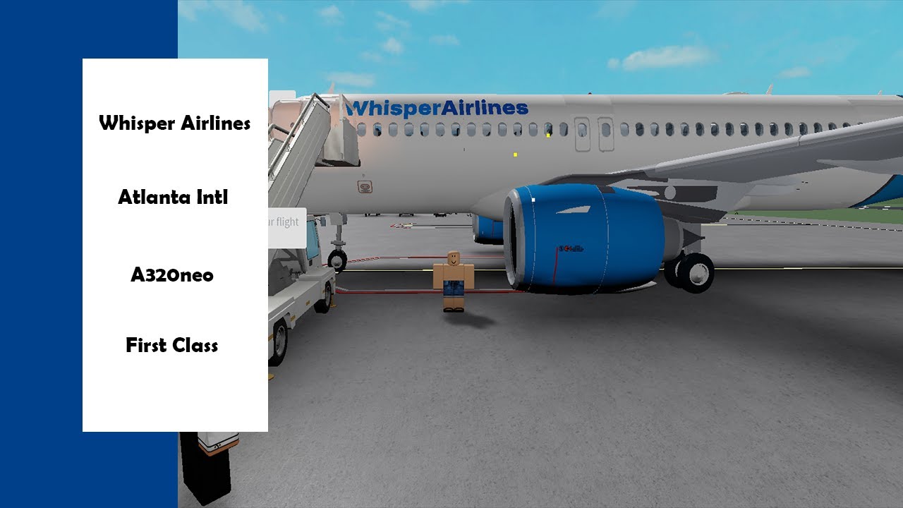 My first Stopover in Roblox! | Whisper Airlines Airbus A320neo Flight.
