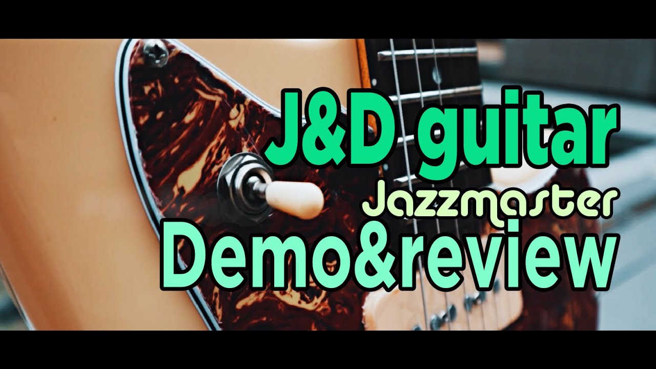 J&D JAZZMASTER JM40 P90 PICKUP ELECTRIC GUITAR-demo&review