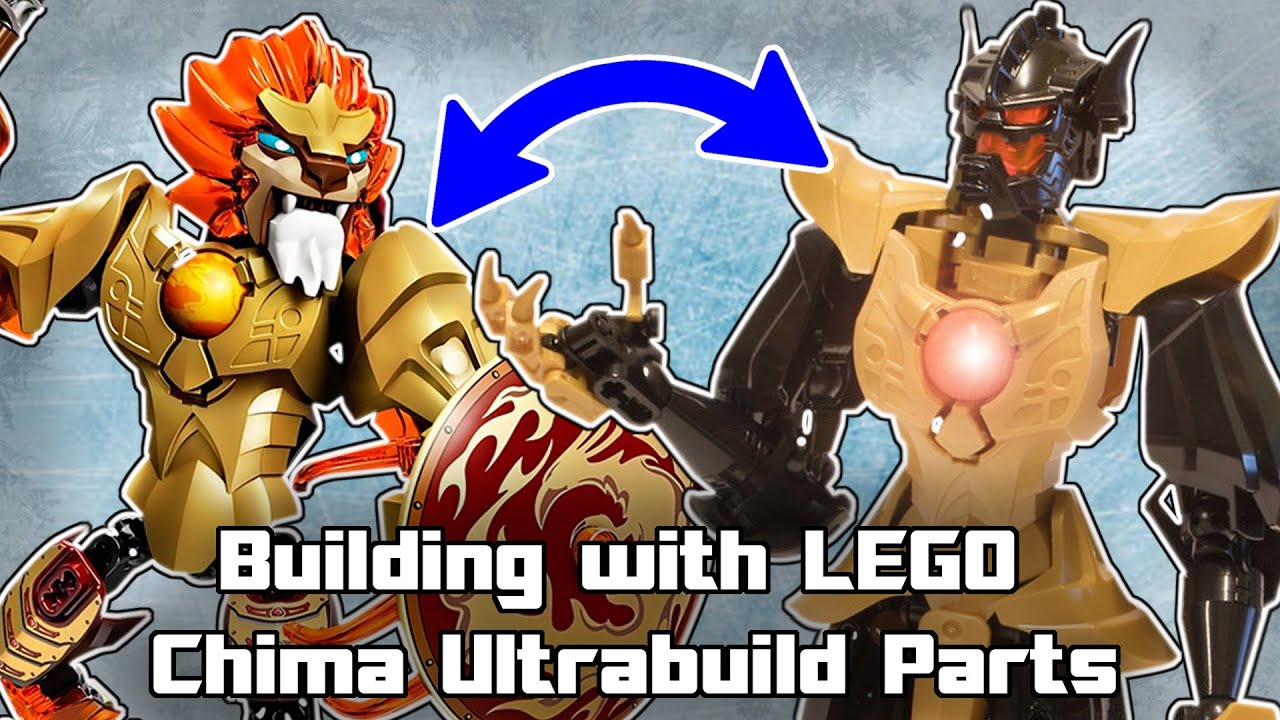 Использование деталей LEGO Chima Ultrabuild в самодельных конструкторах (обзор — Чи Лаваль)