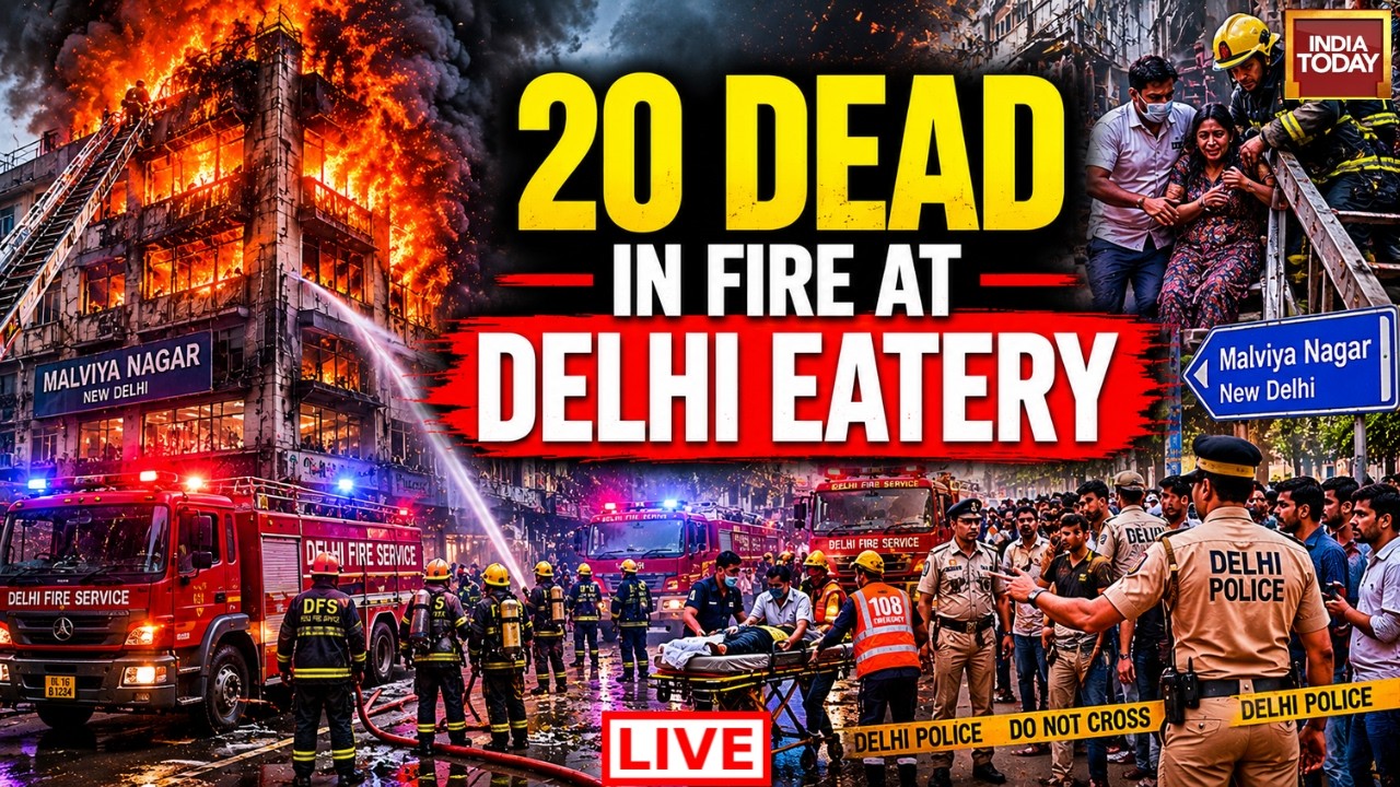 Delhi Malviya Nagar Fire News Live: Fire At Delhi's Malviya Nagar Restaurant | Ground Report Live