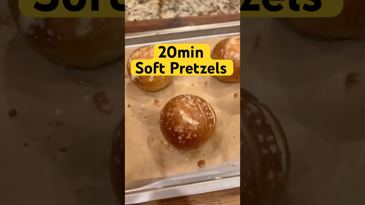 Super easy 20min soft pretzels using @rhodes rolls! 🥨 #cooking #tutorial #howto #cookinghacks