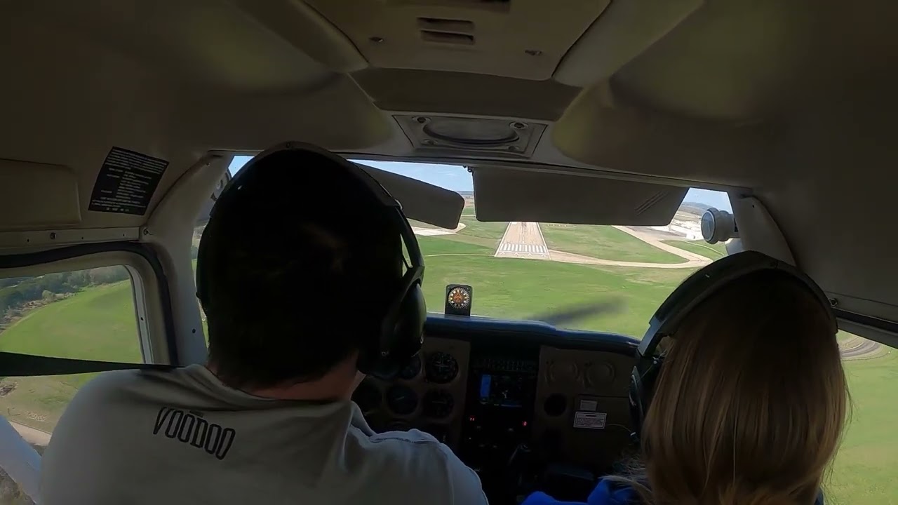 KACT Forward Slip to Landing 03-09-24