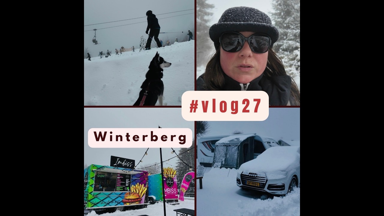 Vlog #27 *Winterwonderland in Winterberg, met skiën en sneeuw op de camping*