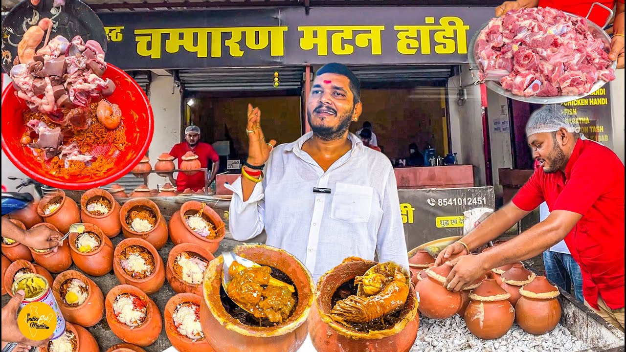 Jharkhandi Style Desi Ghee Wala Kaleji Chusta Handi Mutton Making Rs 150/- Only l Ranchi Street Food