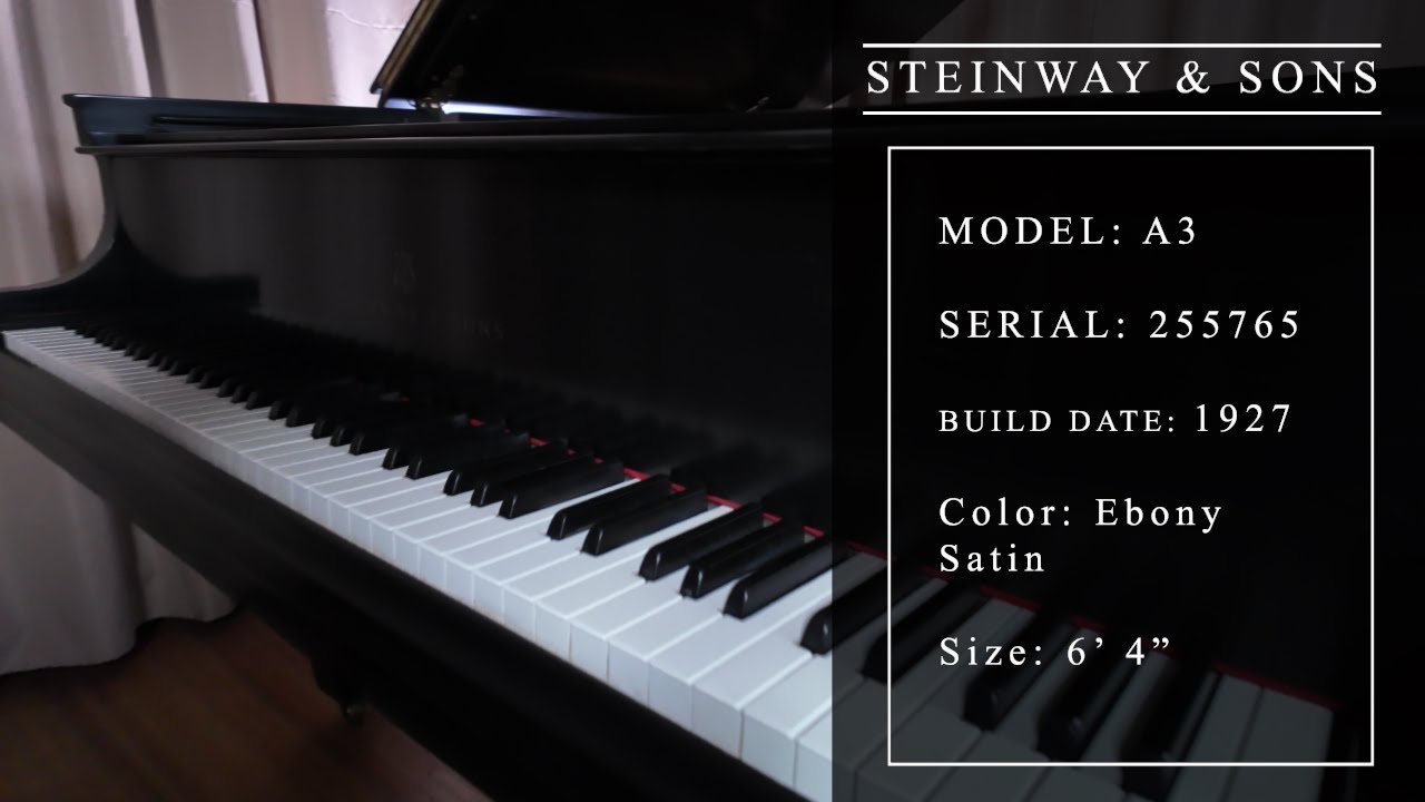 *РЕДКИЙ* рояль Steinway Stretch A3 1927 года — ЖИВЫЕ ПИАНИНО