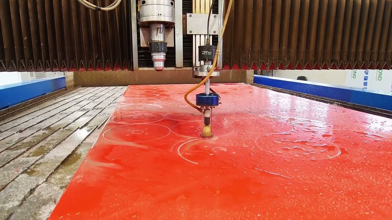 Gold Mark wycinanie wodą elementu | obrabiarka CNC Combo