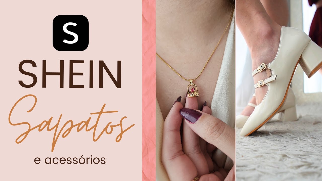 Sapatos e Acessórios da SHEIN | Colares fofos e sapatos estilosos