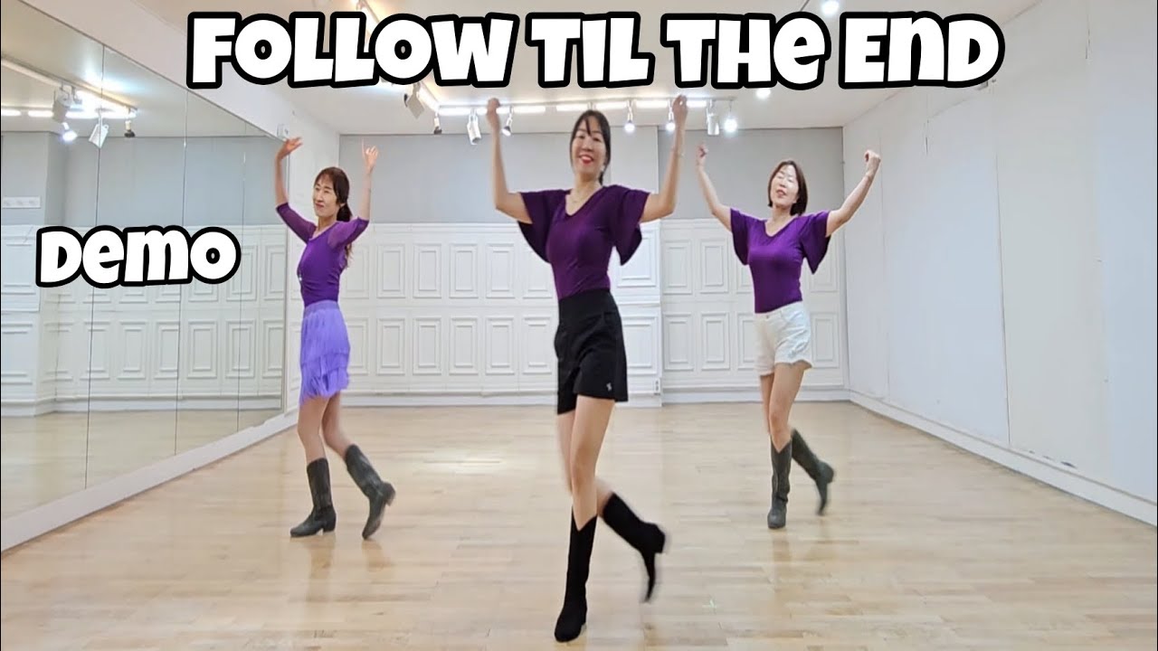 Follow Til the End - Line Dance (Demo) | Improver | Maggie Gallagher 
