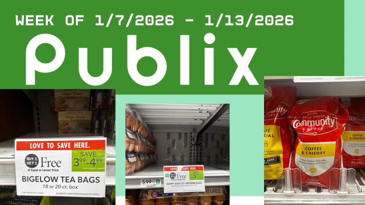 ⭐️Publix Free & Cheap Grocery Couponing Deals   ⭐️| 1/7-1/13 ⭐️  Filter coffee!!!