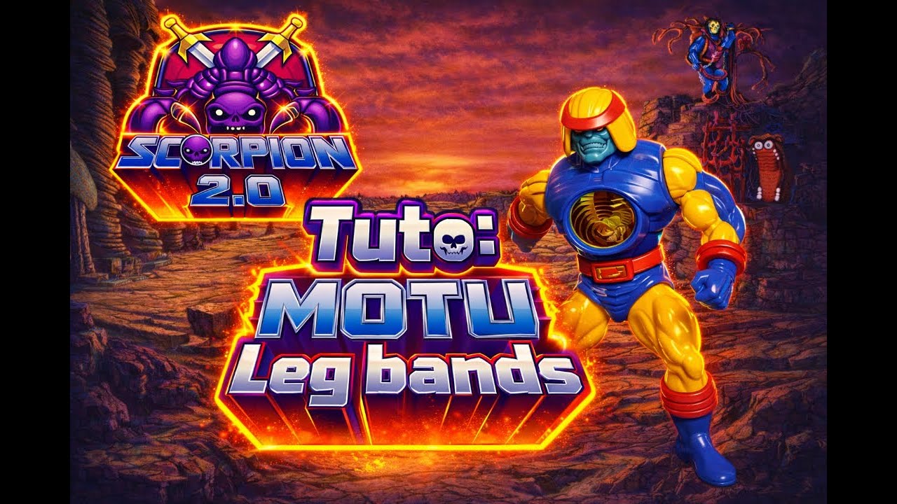 Tuto Réparation Leg-Bands Motu Sy-Klone Masters of the Universe / Les Maitres de l'univers
