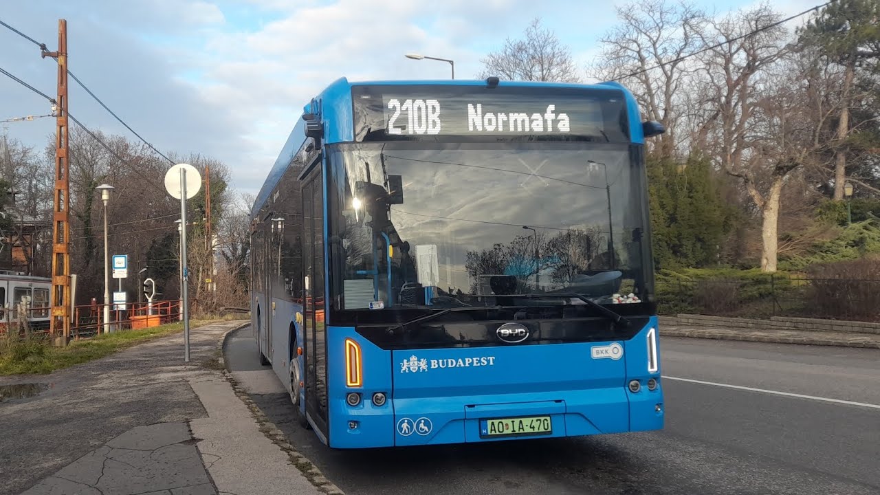 2025.12.07: BYD B12 (AO-IA-470) a Budapesti 210B vonalon