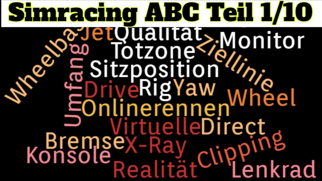 [1/10] Simracing ABC Teil 1: Anforderungen - Bremse - Clipping