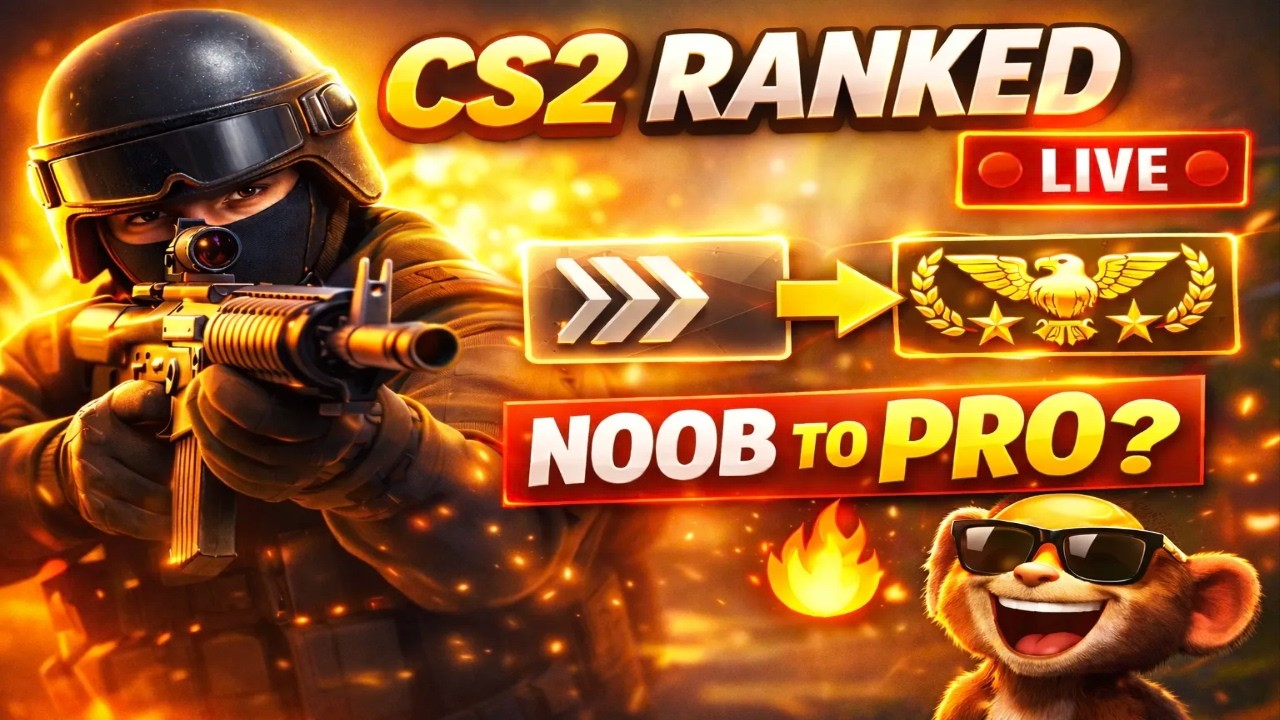 CS2 Ranked LIVE 🔴 Noob to Pro? 😎🔥 #cs2live #cs2
