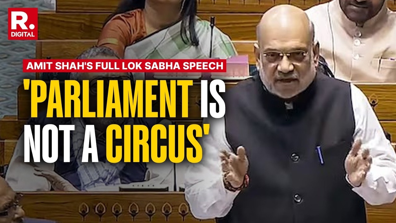 Amit Shah's Fiery Speech As Opposition's No-Confidence Motion Against Speaker Om Birla Is Defeated