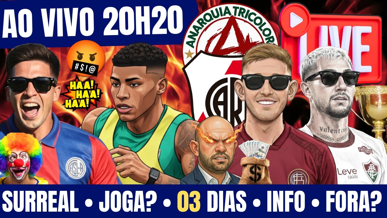 🔴 AO VIVO • SURREAL • VAI HÉRCULES • 3 DIAS PRA JANELA FECHAR • INFOS SOBRE CASTILLO • ACOSTA FORA?