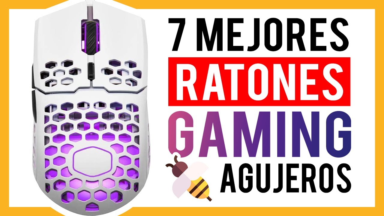 🥇 7 MEJORES MOUSE con AGUJEROS 🐝 LOS RATONES GAMING más LIGEROS del MUNDO 💥 2020 en AMAZON