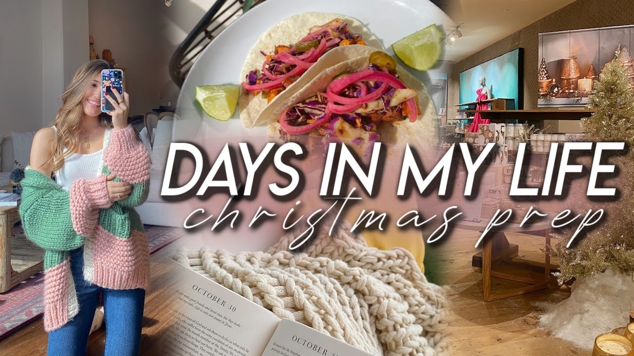 DAYS IN MY LIFE | clothing try on haul, christmas decor shopping, cooking, & finding my style!