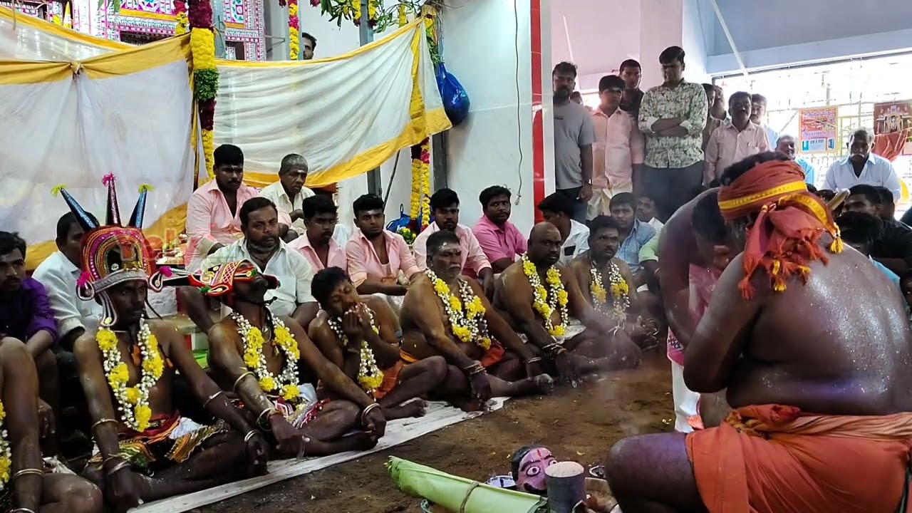 தென்திருப்பேரை சுடலைமாடன் வாசலிலே கணியான் கைவெட்டு நிகழ்வு