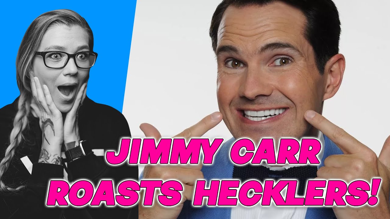 AMERICAN REACTS TO JIMMY CARR ROASTS HECKLERS | LADY RAE | AMANDA RAE