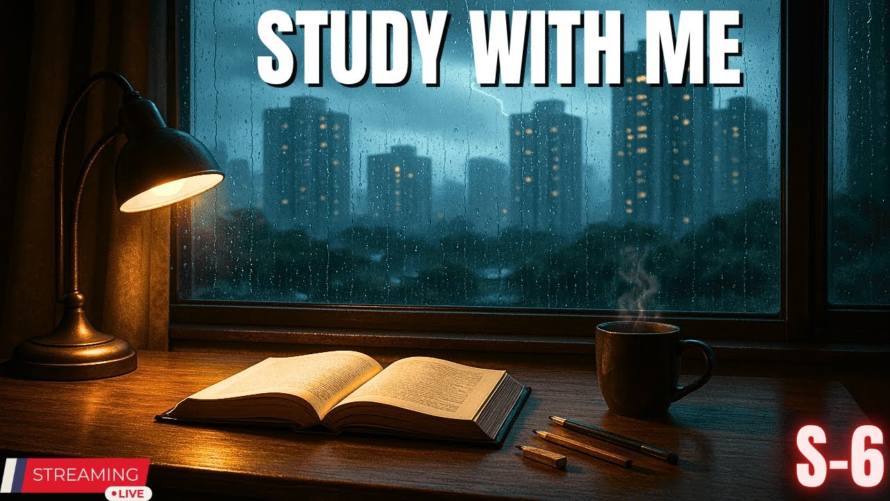 🔥 STUDY WITH ME &ndash; SESSION 6 | FOCUSED STUDY SESSION | UNFILTERED CLASSES
