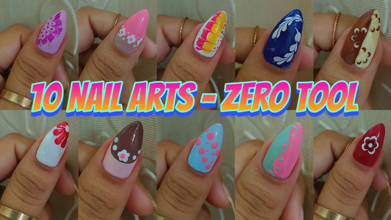 I did my Nail Art with HOUSEHOLD ITEMS 🧷 | No Tools needed 🌷💅🏻