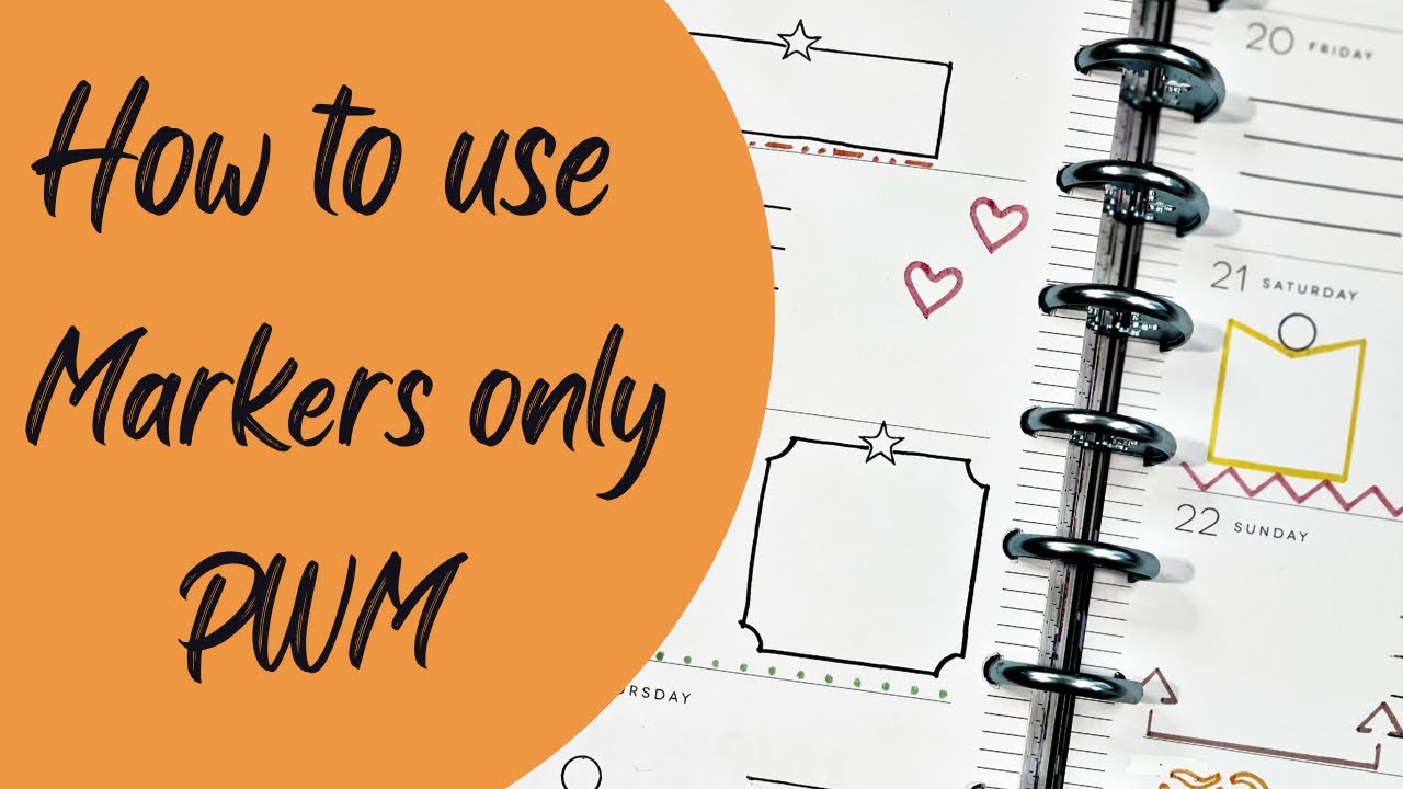 Markers Only How to Plan With Me Series part 2