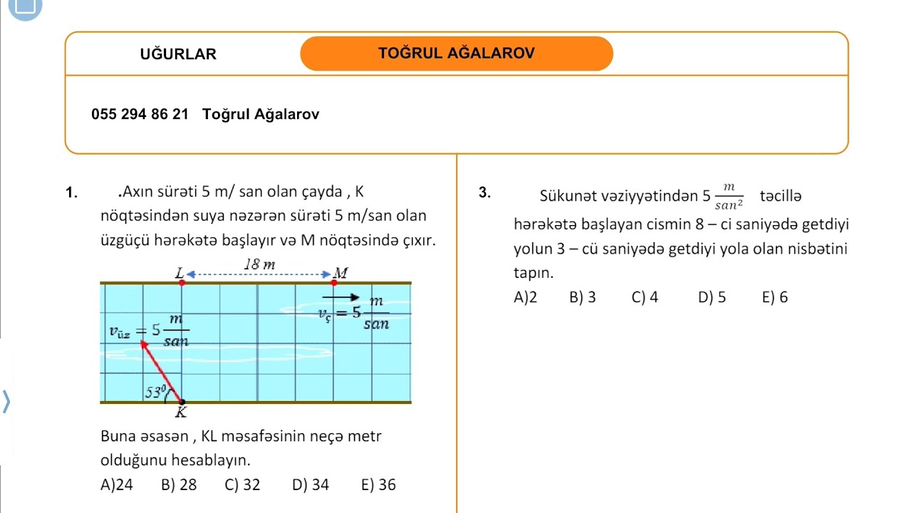 Fizika. MİQ və sertifikasiya üçün ilk 4 bölmədən sınğın izahı #sertifikasiya  #miq2024