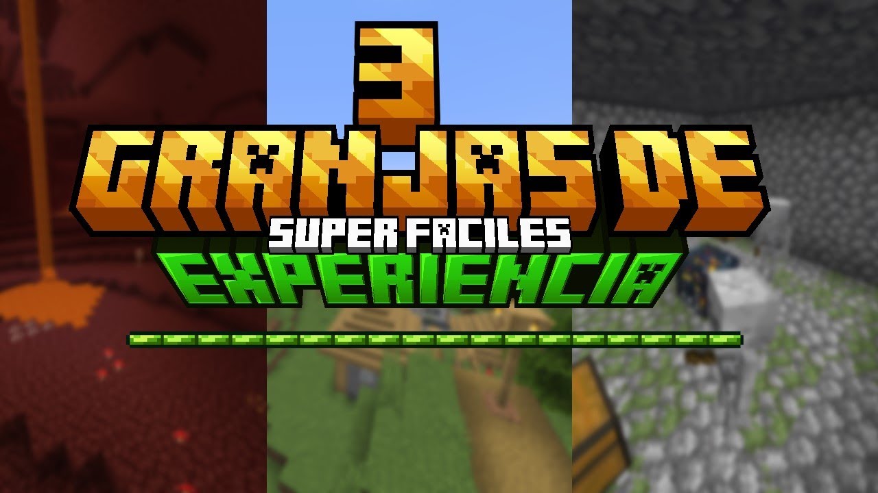 3 Granjas de experiencia  ¡¡SUPER FACILES!!  para tu survival