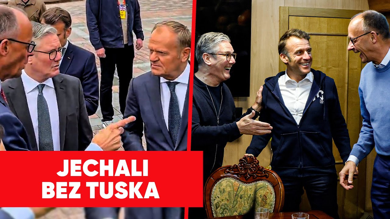 Nie jechali z Tuskiem. Macron, Merz i Starmer wysiedli z innego wagonu