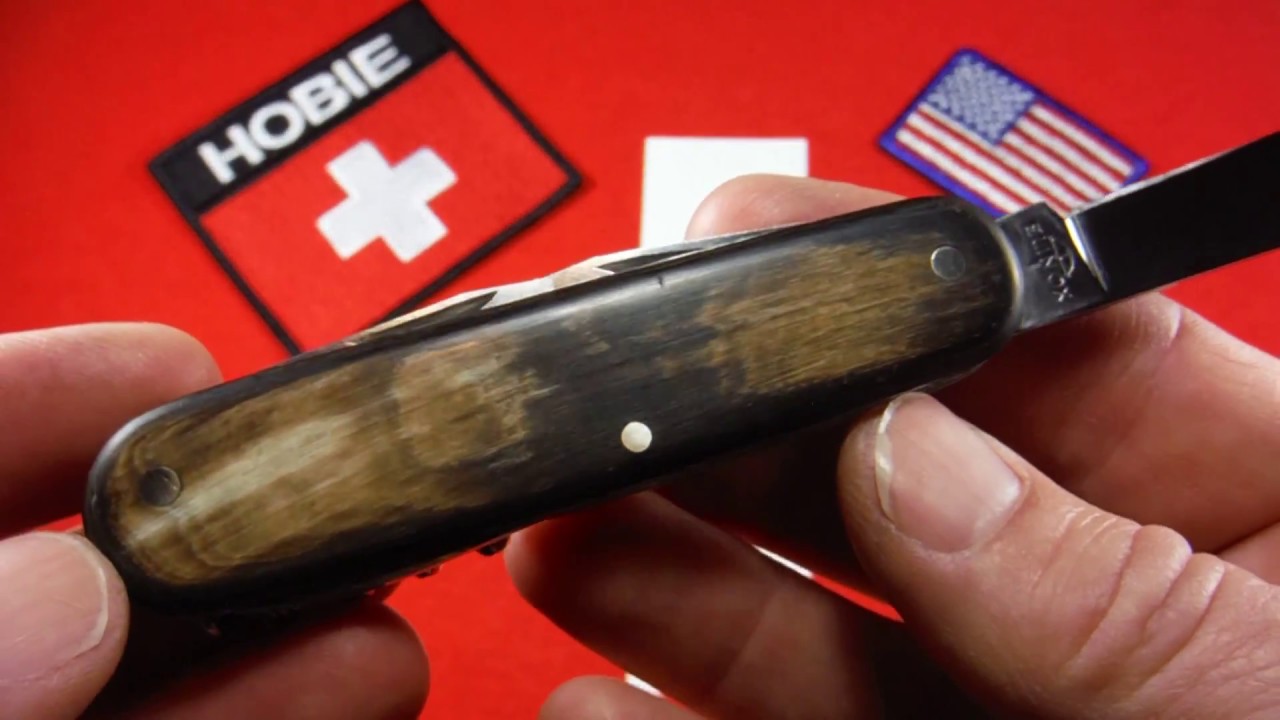 Victorinox ELINOX with horn scales- how cool is this?