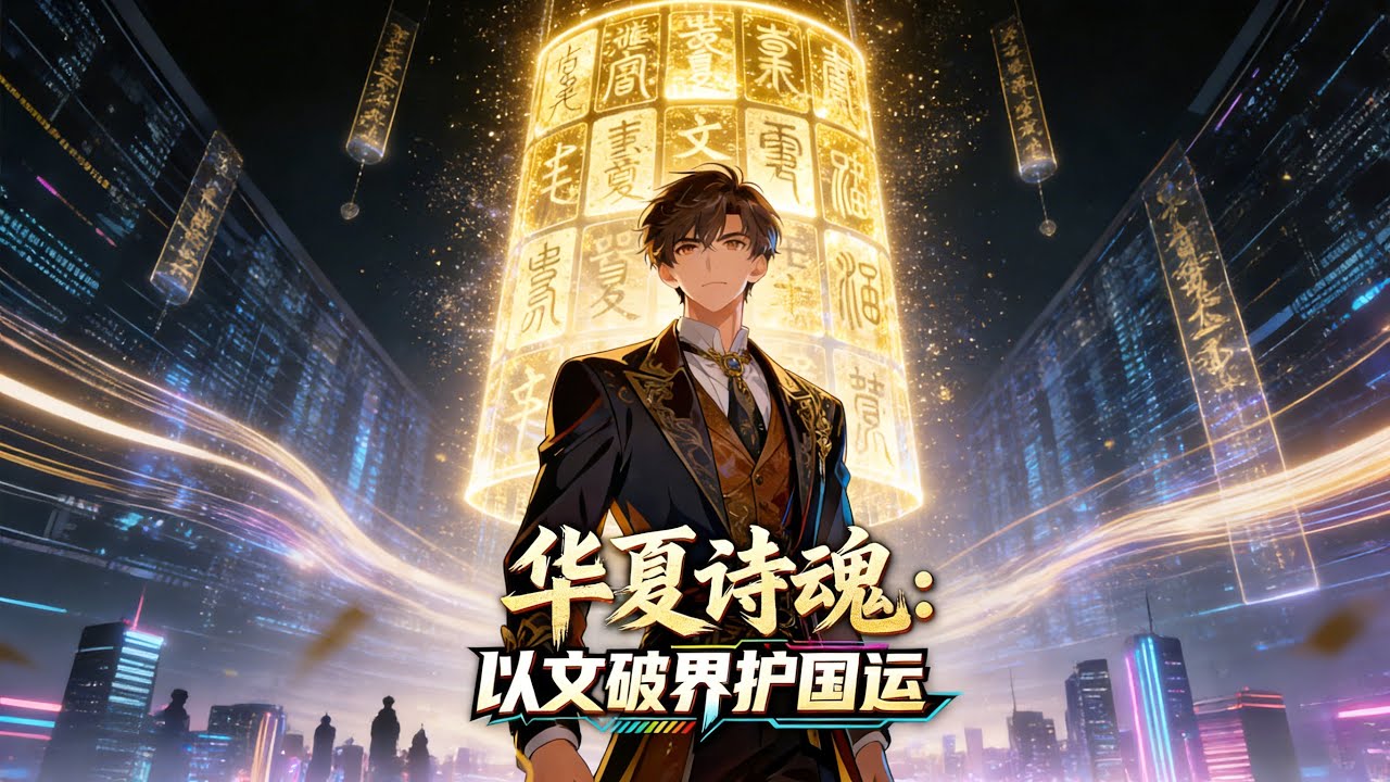 【Multi Sub】《华夏诗魂：以文破界护国运》国运濒危？我以五千年诗词为刃，一首将进酒引黄河水龙横扫万国！#热门漫画 #动漫