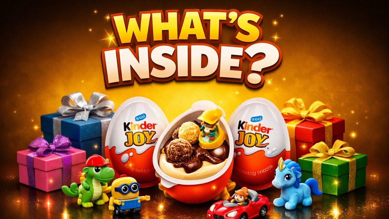 Kinder Joy Egg Opening 🍫✨ Surprise Toy & Chocolate ASMR | What&rsquo;s Inside?,